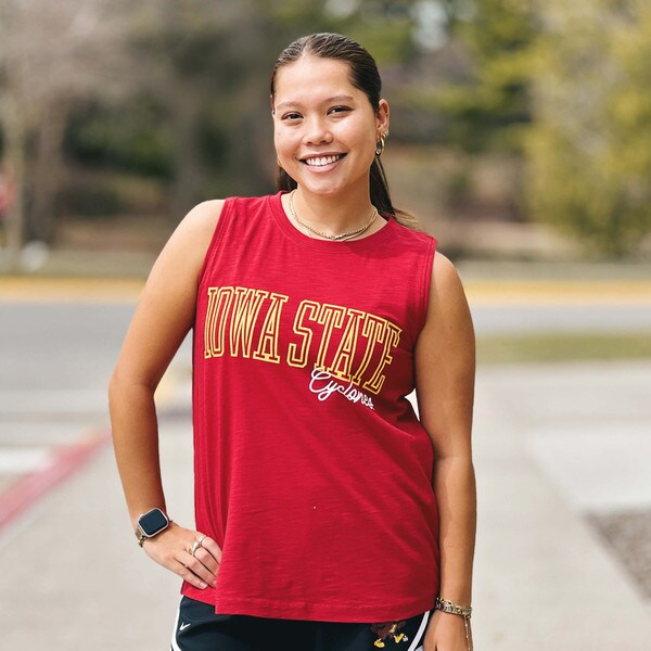 Pressbox Women's Cyclones Iowa State Cardinal Tank Top